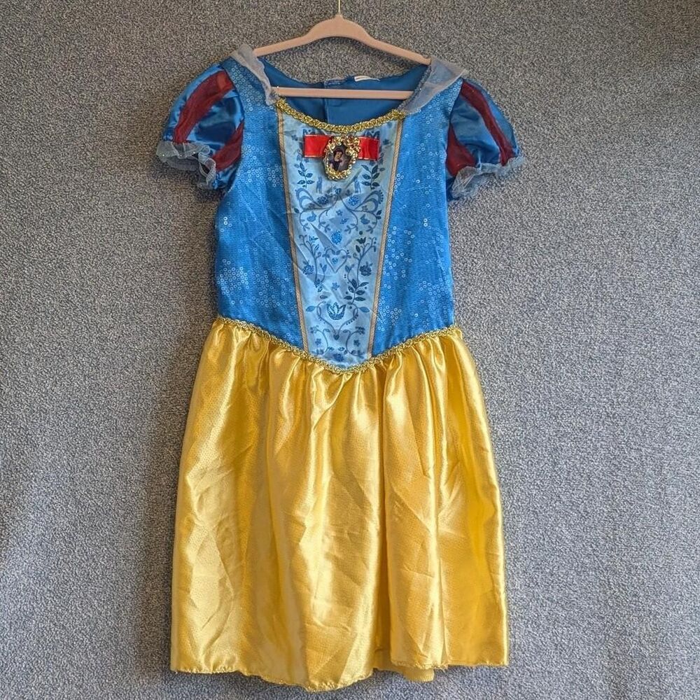 Disney Princess Girls Size 4-6T Snow White Blue Red Dress Up Halloween Costume